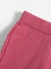 Pantalon en tricot torsadé à taille élastique pour bébé SHE