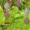 Bird Repellent Tool Reflective Film Glitter Bell Square Scare Repellent Hanging Anti-Bird Pest Controller Garden Supplies DWF12519