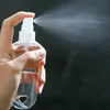 50 ml lege hand sanitizer flessen alcohol navulbare fles met sleutelhaak haak openlucht draagbare duidelijke transparante gel fles R2021