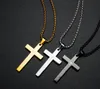 Vintage Cross Necklace Men's Titanium Steel Stainless Pendant Halsband GC390
