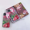 En bit mode telefonfodral för iPhone 15Pro 15 15Promax 14 14Pro 13Promax 13 12 12promax 11 Cover PU Leather Flower Shell Samsung Galaxy S23 S22ULTRA S21PLUS S20FEFE