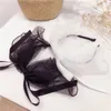 Doux beauté nœud papillon net fil multicouche accessoires de cheveux ins la même mode nouveau bandeau nœud