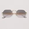 Damskie ośmioboczne okulary męskie mody sunglass vintage mężczyzna słońce okulary projektowania kobiety eyeglasses dla mężczyzn kobiet z przypadkiem