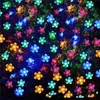 Strings LED String Fairy Lights Cherry Blossom Flower Garland Wedding Decors de Natal Flores de cristal solar Outdoor