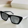 Wimen sunglasses 4S187 cat eye black frame decoration three-point rivet fashion classic ladies beach vacation glasses UV protection top quality with box