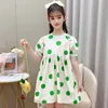 Filles à pois robe été mode robe à manches courtes vêtements enfants bébé princesse robe vêtements pour enfants en gros Q0716