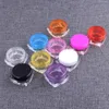 3g/5g Plastic bottles Cosmetic Jar Box Makeup Cream Nail Art Bead storage container Round Bottle Case