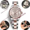 08 Qualità Deluxe 26mm Oro rosa 2813 Orologi meccanici automatici Orologio da donna Orologio da polso completo in acciaio inossidabile impermeabile da polso3188