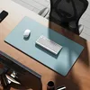 Large Cork Leather DeskPad Ultra Thin Waterproof PU Mouse Pad Dual Use Desk Writing Mat for Office Home267h