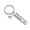 Custom Brelok Grawerowane Dziękujemy za wszystkie Orgasms Kocham cię Key Ring Para Brelok Biżuteria Prezenty Daj moim chłopakiem J0306