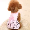 Black Star Pattern Skirt Summer Dog Dress Dogs Princess Dresses Pet Pink Green Lalking Supplies 6110 Q2