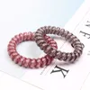 2021 Colorful Girls Women Rubber Coil Hair Ties Spiral Shape Hair Ring Bands Ponytail Holders Accessories 33C3