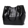 Kvällspåsar axel damer pu solid färg krokodil tryck tygväska väska mode handväskor för kvinnor designer hög kvalitet hand