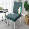 Kleurrijke Spandex-stoelhoezen Verwijderbare stoelen Cover Stretch Dining Seat Elastic Slipcover voor bruiloften Banket Party Hotel