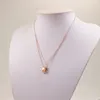 Or Argent Rose Couleurs Femmes Designer Colliers Bijoux De Mode Top Qualité Diamant Vérifier Collier À La Mode Titane Acier Chaîne Courte En Gros