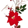 Sztuczna Rattan Peonia Rose Leaves Rośliny Las Dekoracji Ślubna Długa Rattan Home ściana Wiszący Wiszącym Kwiat