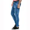 Men's Jeans Casual Thin Denim Trousers Boys Rousers 2022 Ripped Slim Fit Classic Youth Black And Blue