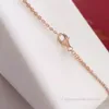 Designer diamanthalsband män kvinnors hängsmycken smycken sterling silver gåvor f225o