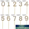 Party 1Pc Gold Diamond-studded Number"0-9" Crown Collection Cake Topper for Decoration Dessert lovely Gifts Birthday Wedding Sup
