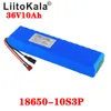 LiitoKala 36v 10Ah 10S3P 18650 Akkupack, modifiziertes Fahrrad, Elektroautobatterie mit Ladegerät, Lithium-Ionen