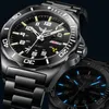 YELANG V1019 mens steel waterproof 100m tritium luminous dual calendar business automatic mechanical wrist watch T200324