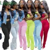 Designer Sommer -Tracksuiten Frauen Kurz Outfits Crop Top Two -Stück Set Casual Women Clothes