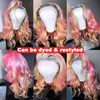 2021 nouvelle blonde dentelle avant vague de corps humain 13x4 couleur perruques de cheveux humains perruque de dentelle transparente brésilienne Remy Hair6448966