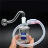 Başlık Küçük Nargile Mini Su Boruları Benzersiz Cam Su Yağ Keçileri Bongs ile 10mm Cam Oil Kulesi Kase ve Silikon Hortum