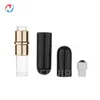 Sheenirs 5 pièces 6ML bouteilles à rouleaux en aluminium avec des boules à rouler en acier inoxydable étanche bouteille de parfum en métal d'huile essentielle