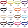 Punk läder choker halsband för kvinnor tjejer nitar klockor halsband pendientes party club sexiga gotiska femme smycken