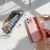 iPhone11 / 11pro最大/ 12 / 12miniソフト7 / 8plusのために斜めの新鮮な携帯電話ケースX / XR / XS Max Mobile Porth Phophone Case