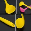 Cucchiaio da minestra in silicone Cucchiaio da porridge per bambini Cucina domestica Stoviglie Resistenza alle alte temperature Cucchiaio da cucina per hotel BH6084 WLY