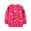 Springmeters Mode Meisjes Sweatshirts voor Herfst Winter Unicorn Baby Truien Katoen Regenboog Kinderhoodies Topkleding 210529