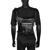 GearDuke Frauen Taille Tasche Gothic Fanny Packs Motorrad Hüfte Bein Tasche Steampunk Holster Umhängetasche Männer PU Leder Umhängetaschen 210708