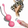 Huevos Juguete sexual para mujeres Parejas Vibrador Control remoto Kegel Ball Ejercicio apretado vaginal Geisha Ben Wa s Vibrador dual 1124