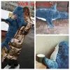 80/100/140CM Big Size Toy Plush Shark Stuffed Animals Cute Sleeping Pillow Soft Toys Cushion Gift For Children 210728