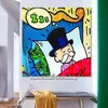 Alec Graffiti pop painting street urban on canvas Poster and print pictures for living room home Wall art T200904