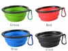 Collapsible Dog Bowl Water Bowls for Cats Dogs, Portable Pet Feeding Watering Dish for Walking Parking Traveling Camping Hiking with Carabiners 350ml Wholesale J05