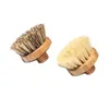 Brosse à vaisselle bambou paume cuisine nettoyage pot brosse à long manche spirale sisal remplacer la tête des brosses
