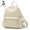 Zaino Style Foxer Nieuwe Schooltas Leisure Grote Capaciteit Dames Rugzak Hoge Kwaliteit Zachte