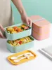 Ensembles de vaisselle A32 Bento Lunch Box pour enfants femmes Kawaii