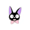 Broches esmaltados de gato preto jiji, broches de filmes de desenho animado, crachá de animal personalizado para bolsa, chapéu, roupas, lapela, colar, joias, presente, crianças 6092268