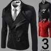 Irregular oblique zipper Fashion Men Jacket Men's Hooded Casual Jackets Male Spring Autumn Coat Thin Outwear Couple dropshipping