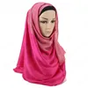 Mode Muslim Scarf Kvinnor Glänsande Hijab Plain Shawls Scarves Head Wrap Muslim Head Scarf Hijab Muslim Head Scarf