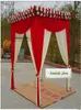 Party Decoration Justerbar Wedding Square Canopy Chuppah Arbor Drape Stand rostfritt stål Piping Frambakvapen med utbyggbar rodsparty