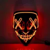 Home Maschera di Halloween LED illuminati Maschere divertenti L'epurazione Anno delle elezioni Grande Festival Forniture per costumi cosplay Maschera per feste ZC382