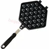 Commerciale QQ Egg Bubble Waffle Maker Pan Hongkong Waffle Cake Baking Mold Plate Puff Ice Cream Cone Maker Parti di ferro