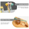 Cuillères 4pcs Simple Honey Stirring Sticks Stir Rods Pratique Pour La Maison