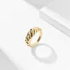 2021 INS Fashion Gold Large Rings for Women Party Jewelry Big Cocktail Ring 316L Titanium Stainless Steel Anillos Mujer