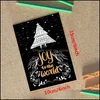 Événement Festif Maison Jardin 6Pcs Carte D'invitation Noir Joyeux Cartes De Voeux Cadeau De Noël Carte Postale Fournitures De Fête De Noël Personnalisable Dbc Dro